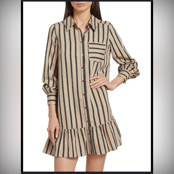 Cinq A Sept Arlette striped dress - Picture 1 of 5